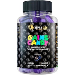 ALPHA LION Gains Candy | Suplemento para bomba muscular y flujo sanguineo