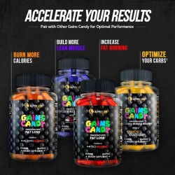 ALPHA LION Gains Candy | Suplemento para bomba muscular y flujo sanguineo