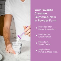 Monohidrato Create de creatina en polvo de una sola porción – 0.18 oz de creatina Creapure Sin azúcar, vegano, sin OMG