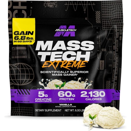 Muscletech Mass Tech Extreme 2000 Mass Gainer | Aumento de musculo y de recuperacion