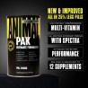 multivitamínico marca Animal Pak Unisex paquete diario de vitaminas y suplementos todo en uno