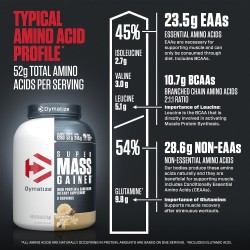 Suplemento Dymatize para ganar masa muscular