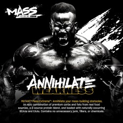 Mutant Mass Extreme Gainer - Proteína de suero en polvo | Limpio de calorias y construccion de tamaño muscular