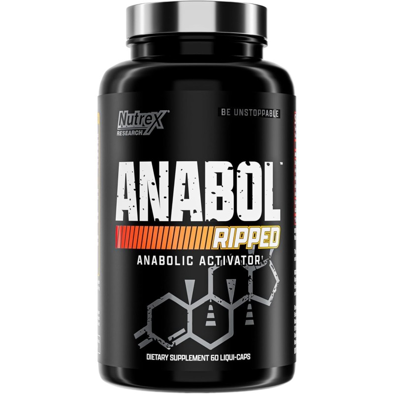 Nutrex Research Anabol Ripped – Constructor muscular anabólico para hombres, suplemento 2 en 1 para construir músculo y definir Nutrex Research Anabol Ripped – Constructor muscular anabólico para hombres, suplemento 2 en 1 para construir músculo y definir