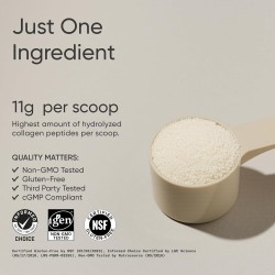 Péptidos de colágeno Sports Research unisex sin sabor, 16 oz., suplemento proteico de colágeno hidrolizado tipo 1 y 3 para piel,