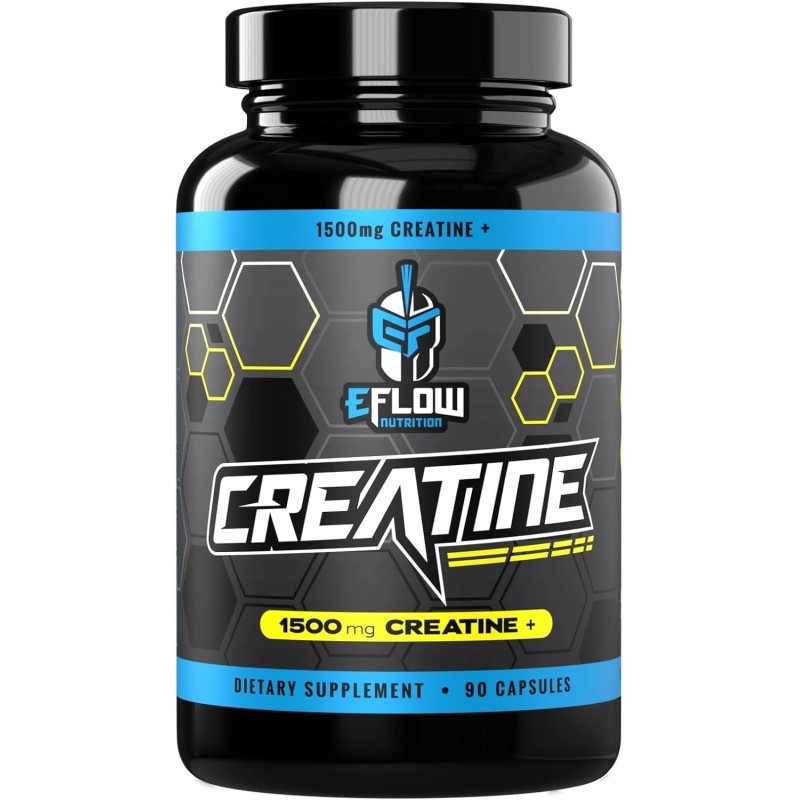 eFlow - Cápsulas de creatina | constructor muscular, resistencia y fuerza eFlow - Cápsulas de creatina | constructor muscular, resistencia y fuerza