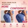 Booty Gummies para Mujeres con CurvaBoost y Creatina | Veganas, sin azúcar, sabor durazno, 60 gomitas para glúteos y curvas