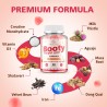 Booty Gummies para Mujeres con CurvaBoost y Creatina | Veganas, sin azúcar, sabor durazno, 60 gomitas para glúteos y curvas