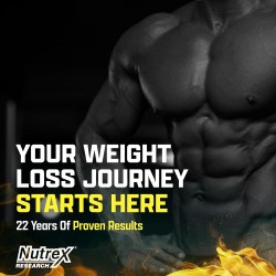 Nutrex Research Lipo6 Black Intense Ultra Concentrate, quemador de grasa abdominal termogénico para hombres y mujeres