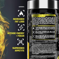 Nutrex Research Lipo6 Black Intense Ultra Concentrate, quemador de grasa abdominal termogénico para hombres y mujeres