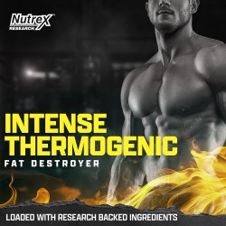 Nutrex Research Lipo6 Black Intense Ultra Concentrate, quemador de grasa abdominal termogénico para hombres y mujeres