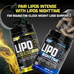 Nutrex Research Lipo6 Black Intense Ultra Concentrate, quemador de grasa abdominal termogénico para hombres y mujeres