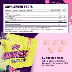 Primal Queen Goddess - Gomitas de creatina, creatina masticable baja en azúcar para mujeres