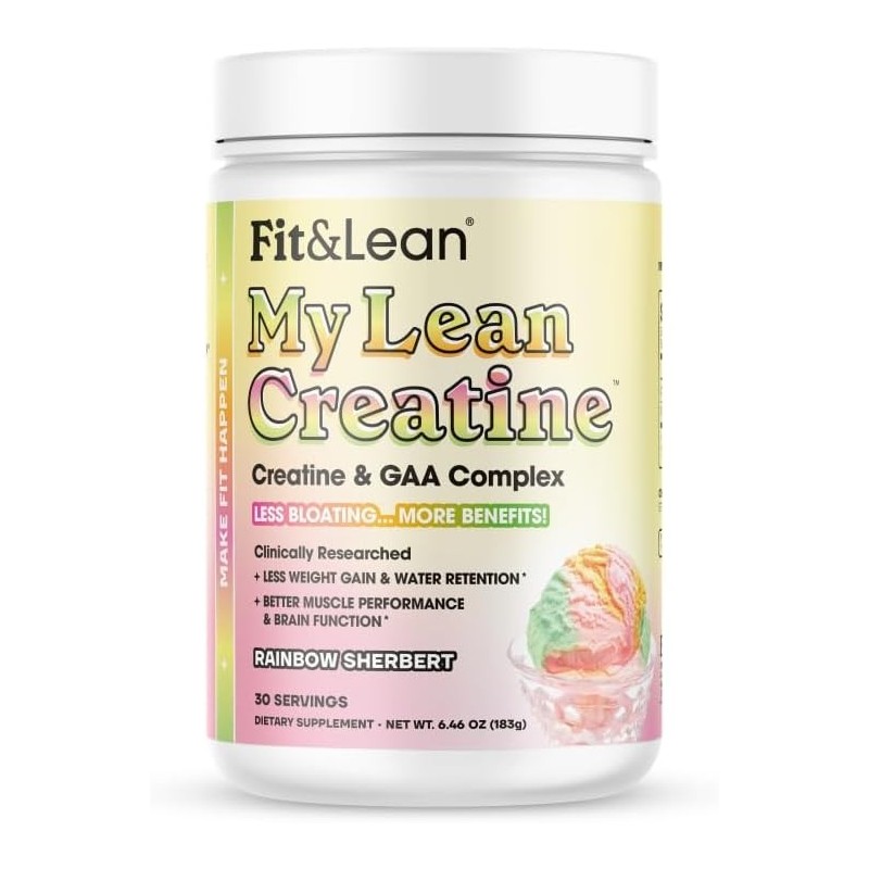 Creatina para mujeres Fit & Lean complejo En polvo con GAA, rendimiento muscular, retención de agua reducida Creatina para mujeres Fit & Lean complejo En polvo con GAA, rendimiento muscular, retención de agua reducida