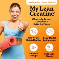 Creatina para mujeres Fit & Lean complejo En polvo con GAA, rendimiento muscular, retención de agua reducida