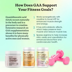 Creatina para mujeres Fit & Lean complejo En polvo con GAA, rendimiento muscular, retención de agua reducida
