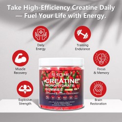 Gomitas de monohidrato de creatina, 5000 mg para mujeres y hombres