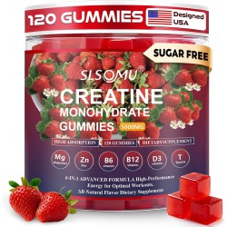 Gomitas de monohidrato de creatina, 5000 mg para mujeres y hombres