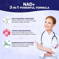 Suplemento NAD - Nicotinamida Riboside Resveratrol
