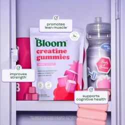 gomitas de creatina sin azúcar para entrenamiento, fuerza, salud cognitiva y apoyo muscular magro, sin gluten y sin OMG, Berry B
