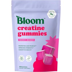 gomitas de creatina sin azúcar para entrenamiento, fuerza, salud cognitiva y apoyo muscular magro, sin gluten y sin OMG, Berry B