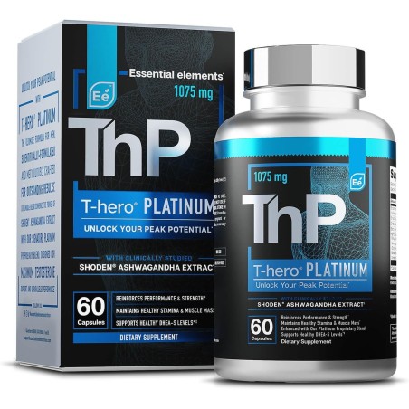 Essential Elements T-Hero Platinum Suplemento de salud masculina