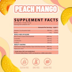 Creatina para mujer Nutrex Research Booty & Beauty – Peach Mango