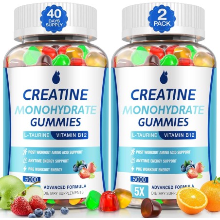 Gomitas de monohidrato de creatina unisex