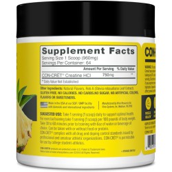 CON-CRET Creatina HCl en polvo | Apoyo de energía muscular, cognitiva y celular