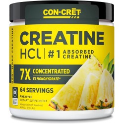 CON-CRET Creatina HCl en polvo | Apoyo de energía muscular, cognitiva y celular