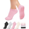 YeuG 4/6 pares de calcetines de pilates | Calcetines antideslizantes para pilates