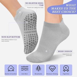 YeuG 4/6 pares de calcetines de pilates | Calcetines antideslizantes para pilates