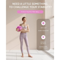 Juego de aros de pilates LIONSCOOL: círculo mágico antideformación de 14 pulgadas con asas acolchadas