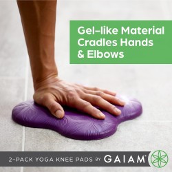 Gaiam Rodilleras de yoga |Cojines de rodillas y codos para yoga