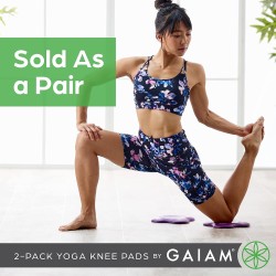 Gaiam Rodilleras de yoga |Cojines de rodillas y codos para yoga