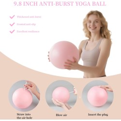 Juego de anillos de pilates esenciales para mujer con anillo de círculo mágico y bola,