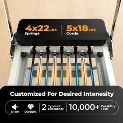 Pro 75" Máquina de Pilates Reformer |Maquina de pilates para entrenamiento en casa