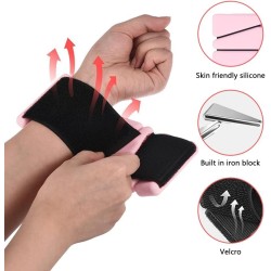 Juego de 2 pesas de silicona ajustables para muñeca y tobillo para mujeres y hombres