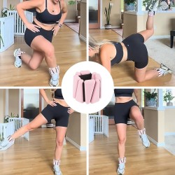 Juego de 2 pesas de silicona ajustables para muñeca y tobillo para mujeres y hombres