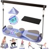 Tabla de pilates plegable con pantalla digital, reformador de pilates portátil 6 en 1 para el hogar y el gimnasio Tabla de pilates plegable con pantalla digital, reformador de pilates portátil 6 en 1 para el hogar y el gimnasio