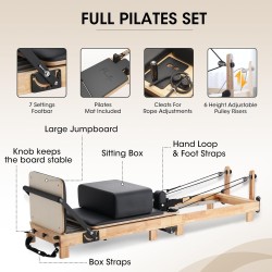 Máquinas de Pilates para uso doméstico y en estudio, Equipo de Pilates con cajón de asiento