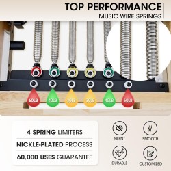 Máquinas de Pilates para uso doméstico y en estudio, Equipo de Pilates con cajón de asiento