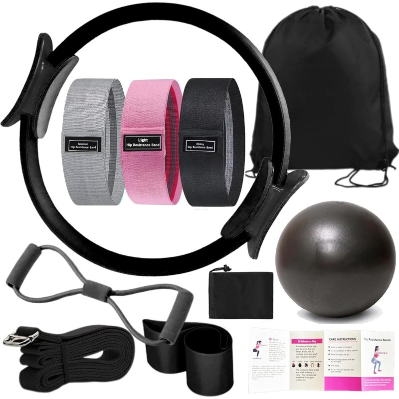 Kit esencial de yoga y pilates para mujer, kit de pilates Better Me para entrenamientos en casa Kit esencial de yoga y pilates para mujer, kit de pilates Better Me para entrenamientos en casa