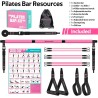 Kit de barra de pilates con bandas de resistencia, barra de pilates multifuncional para mujeres y hombres