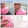 Pequeña pelota de ejercicio, mini pelota de pilates de 9 pulgadas