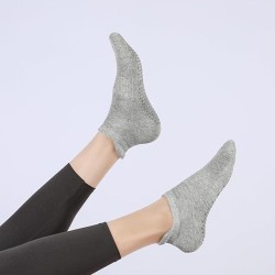 Calcetines antideslizantes para pilates, calcetines de yoga atléticos con empuñaduras para mujer,