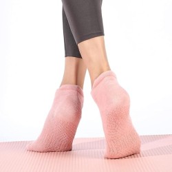 Calcetines antideslizantes para pilates, calcetines de yoga atléticos con empuñaduras para mujer,