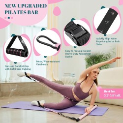 Kit de barra de pilates con bandas de resistencia