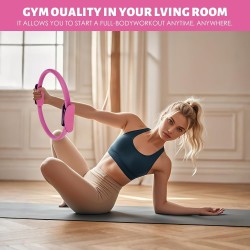 Juego de pilates – Equipo de pilates para el hogar para mujer, kit con anillo de pilates mágico y juego de pelotas, bandas de re