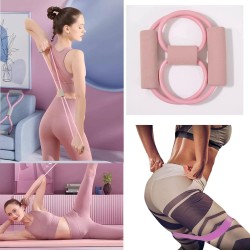 Juego de pilates – Equipo de pilates para el hogar para mujer, kit con anillo de pilates mágico y juego de pelotas, bandas de re